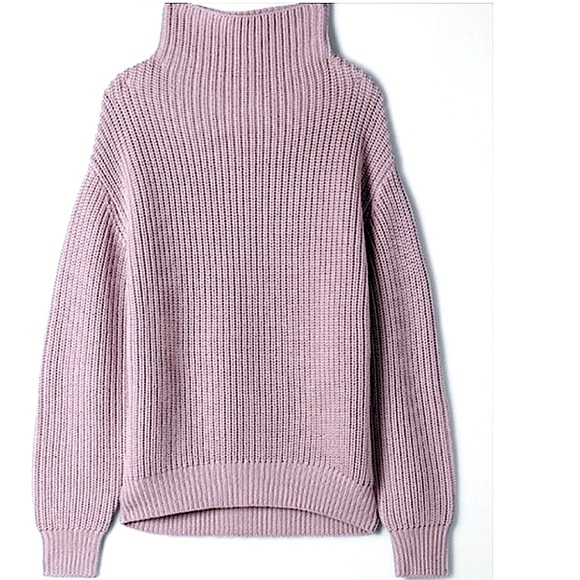 Aritzia Wilfred Montpellier Turtleneck in Neutral Rose Lilac Size Small - Picture 3 of 16